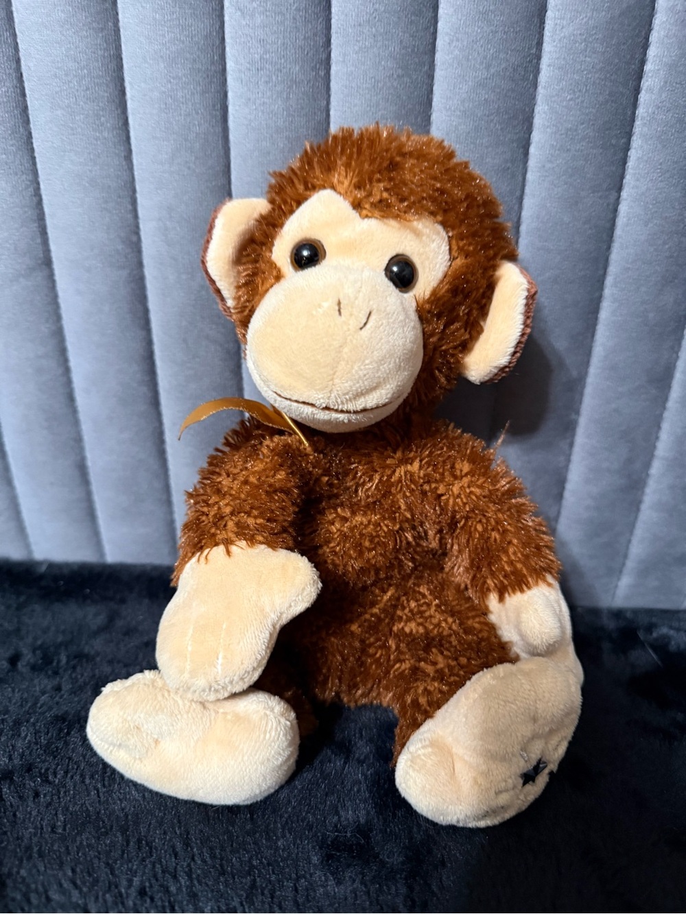 Russ Shining Stars Monkey Plush Brown Stuffed Animal Soft Toy